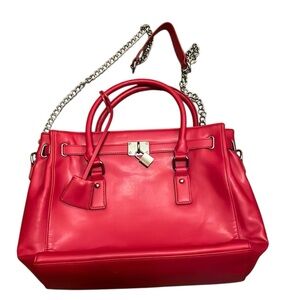 Ashro red leather bag and Casual Corner red leather wallet NWT